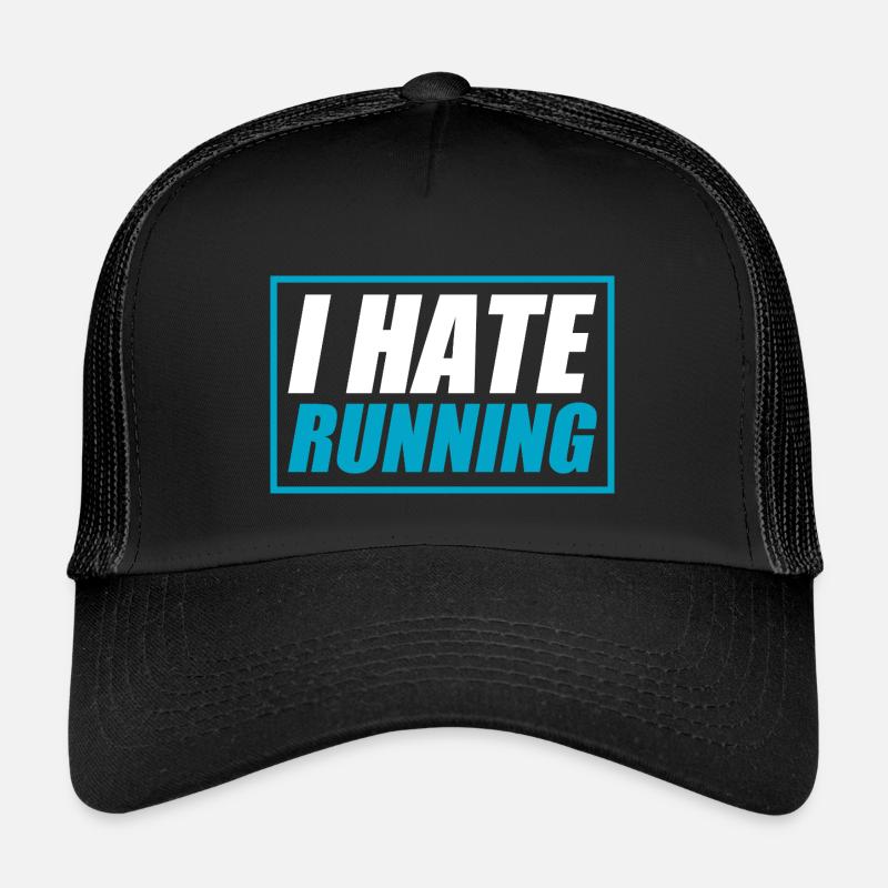 I hate running funny running jogging runner Kids’ Trucker Cap