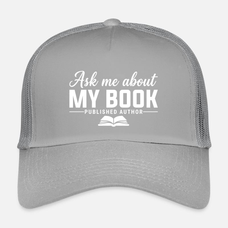 Ask Me About My Book Published Author Writer Kids’ Trucker Cap
