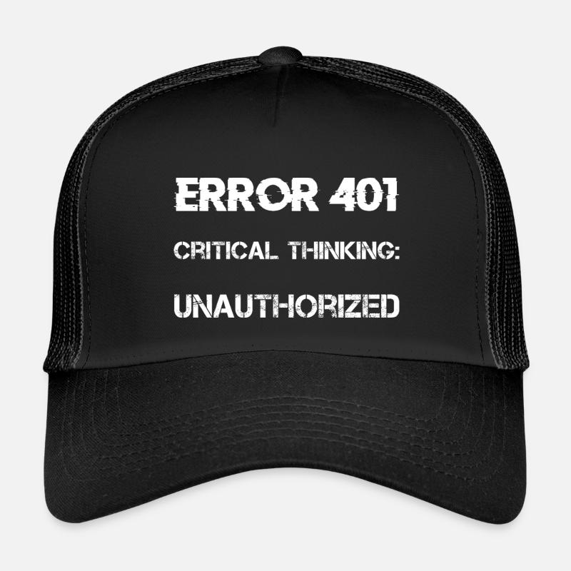 Verschwörungstheorie - Kinder Trucker-Cap - Schwarz/Schwarz