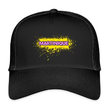 Martinique - Kinder Trucker-Cap - Schwarz/Schwarz - Vorne