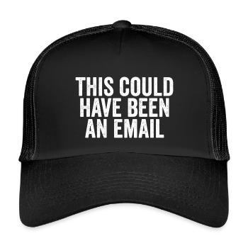 Sarcasme dans le travail quotidien – Cela aurait aussi pu être un l - Casquette trucker enfant - noir/noir - Devant