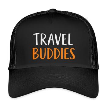Travel Buddies - Kids’ Trucker Cap - black/black - Front