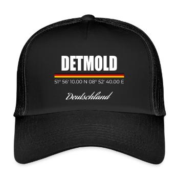 Detmold - Kids’ Trucker Cap - black/black - Front