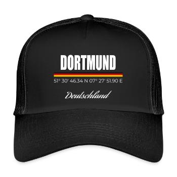 Dortmund - Kids’ Trucker Cap - black/black - Front