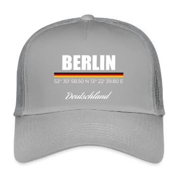 Berlin - Kids’ Trucker Cap - light grey - Front