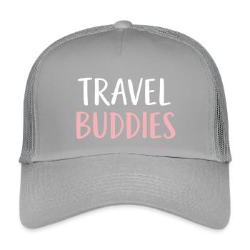 Compagnons de voyage - Casquette trucker enfant - gris clair - Devant