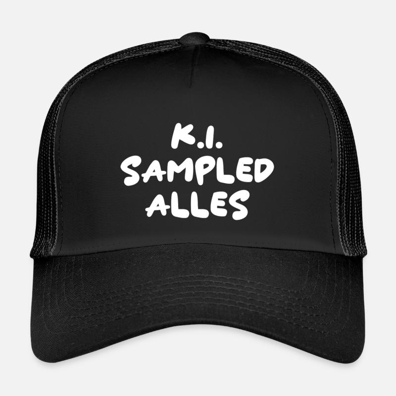K.I. Sampled Alles - Kinder Trucker-Cap - Schwarz/Schwarz
