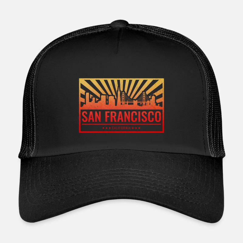 San Francisco Skyline Gradient Kids’ Trucker Cap
