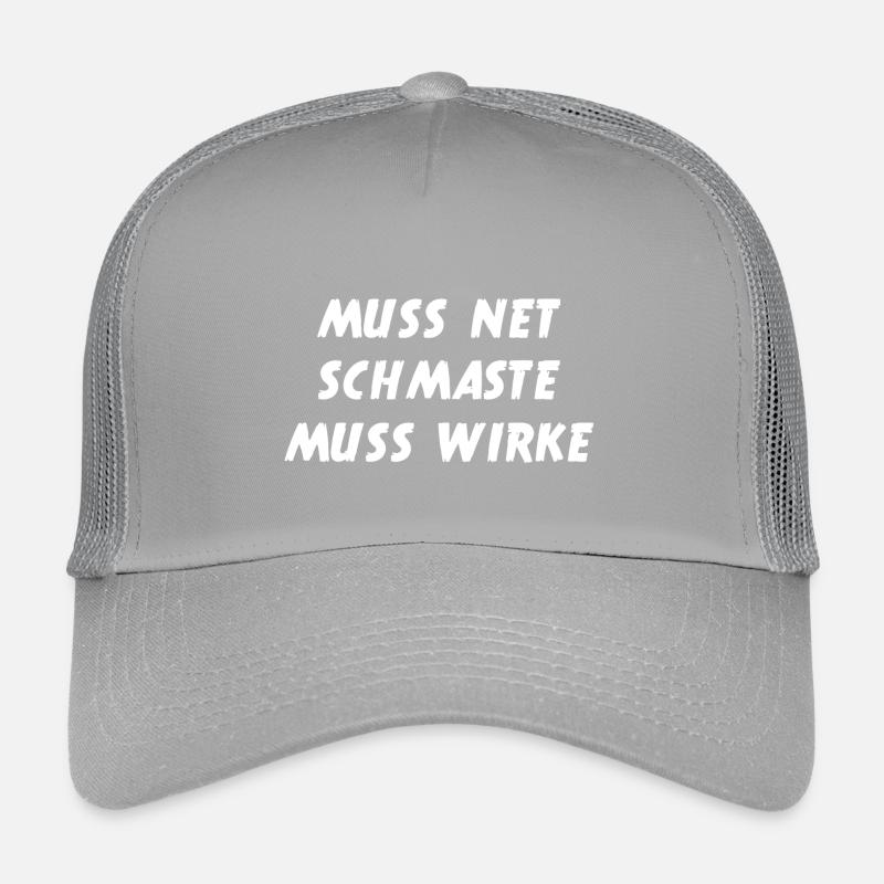 Muss Net Schmaste Muss Wirke - Bodybuilder Kinder Trucker-Cap