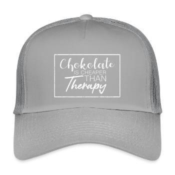 Chocolate Therapy - Kinder Trucker-Cap - Hellgrau - Vorne