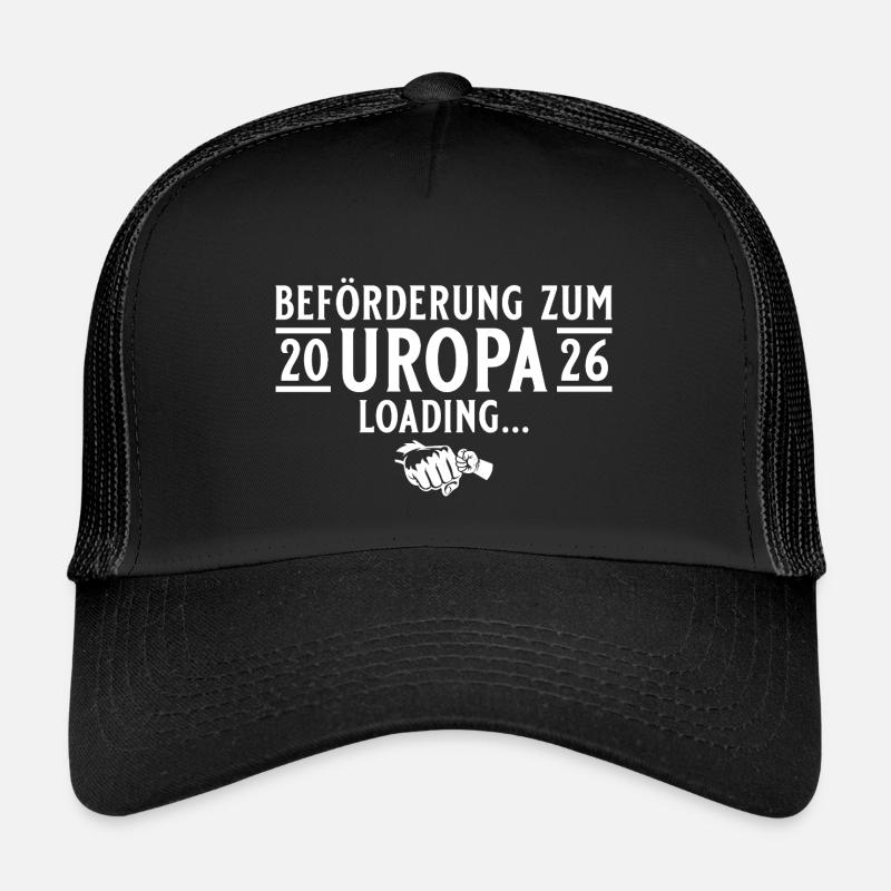 Uropa 2026 loading - Werdender Urgroßvater - Kinder Trucker-Cap - Schwarz/Schwarz