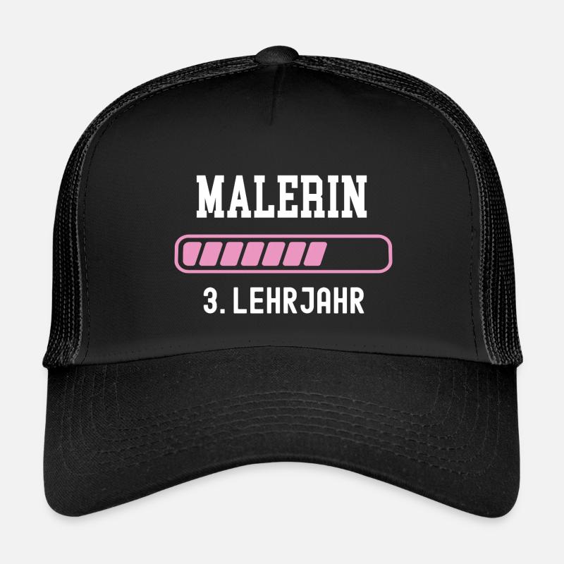 Painter training 3rd year apprenticeship third year apprenticeship - Kids’ Trucker Cap - black/black