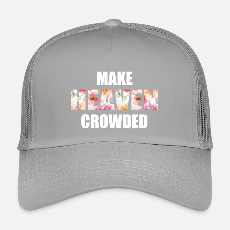 Make Heaven Crowded Glaube Design Kinder Trucker-Cap