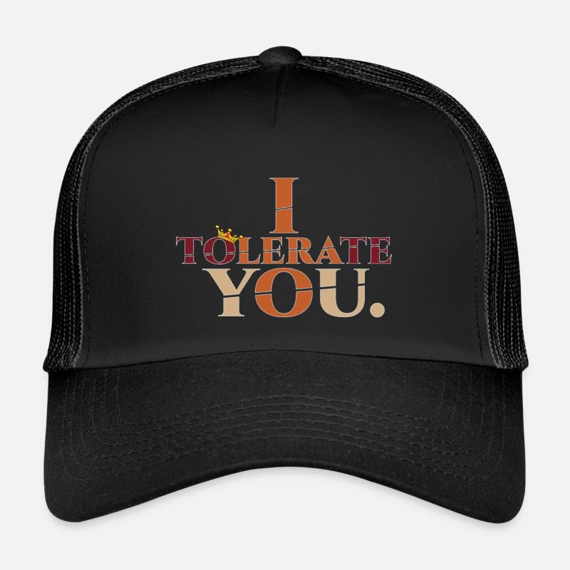 Tolerate2 - Kinder Trucker-Cap - Schwarz/Schwarz
