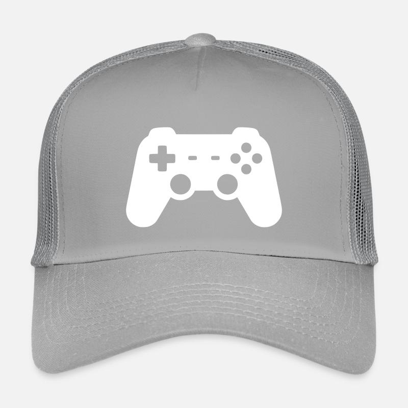 Icône de silhouette de manette Casquette trucker enfant