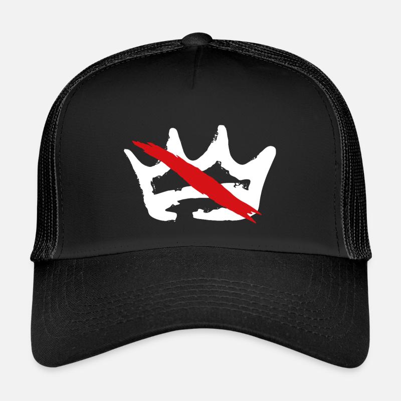 Kein König - Kinder Trucker-Cap - Schwarz/Schwarz