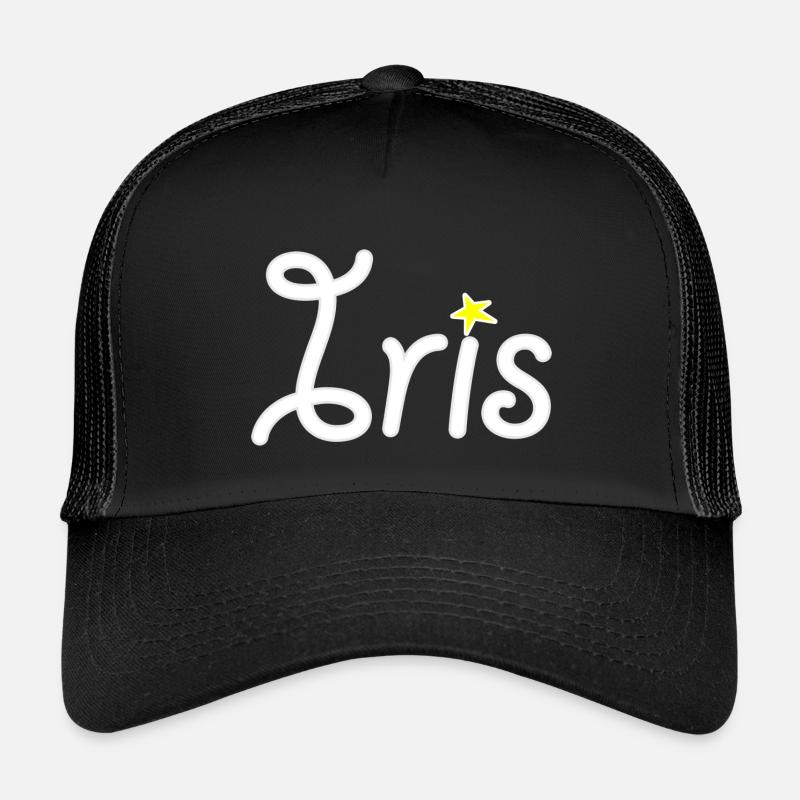 Iris - Kinder Trucker-Cap - Schwarz/Schwarz