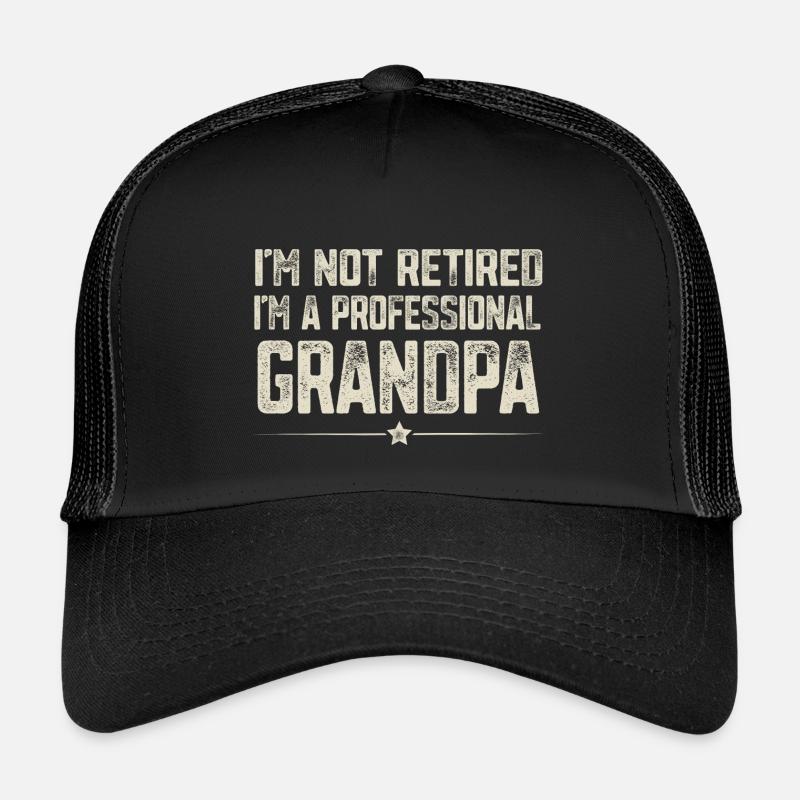 Opa - Kinder Trucker-Cap - Schwarz/Schwarz