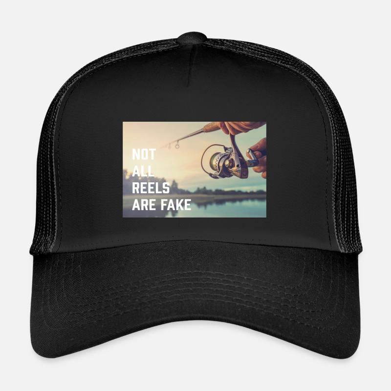 not all reels - Kinder Trucker-Cap - Schwarz/Schwarz