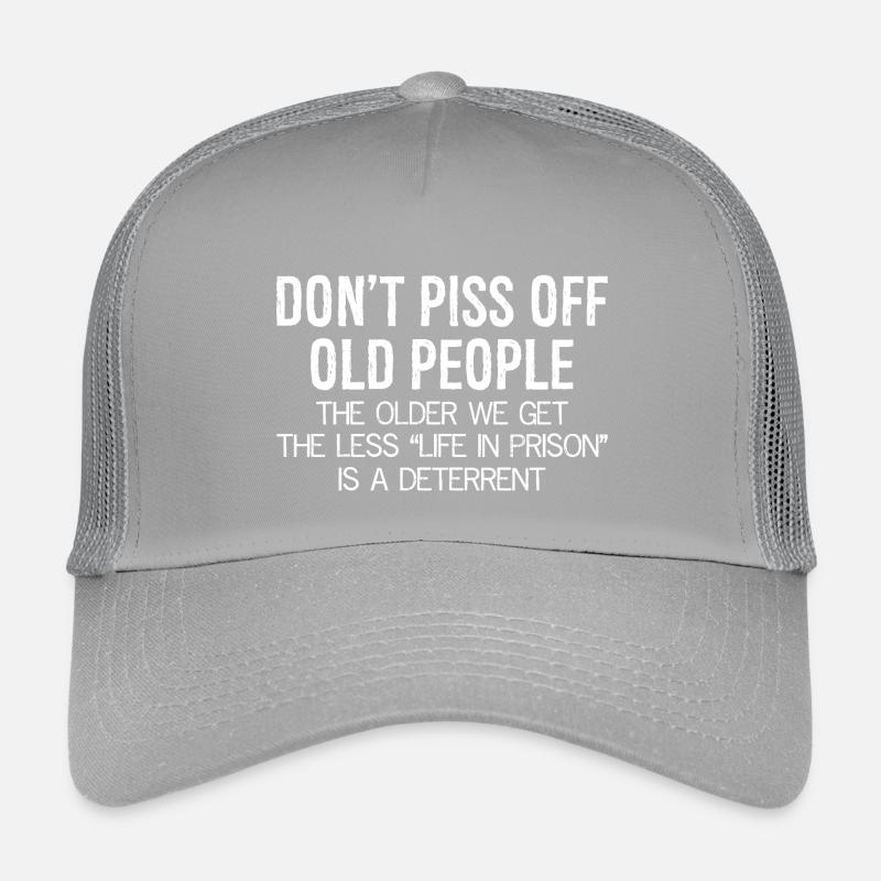 don't piss off old people Kinder Trucker-Cap