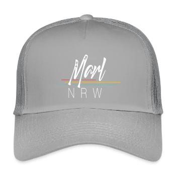 Marl - Kinder Trucker-Cap - Hellgrau - Vorne