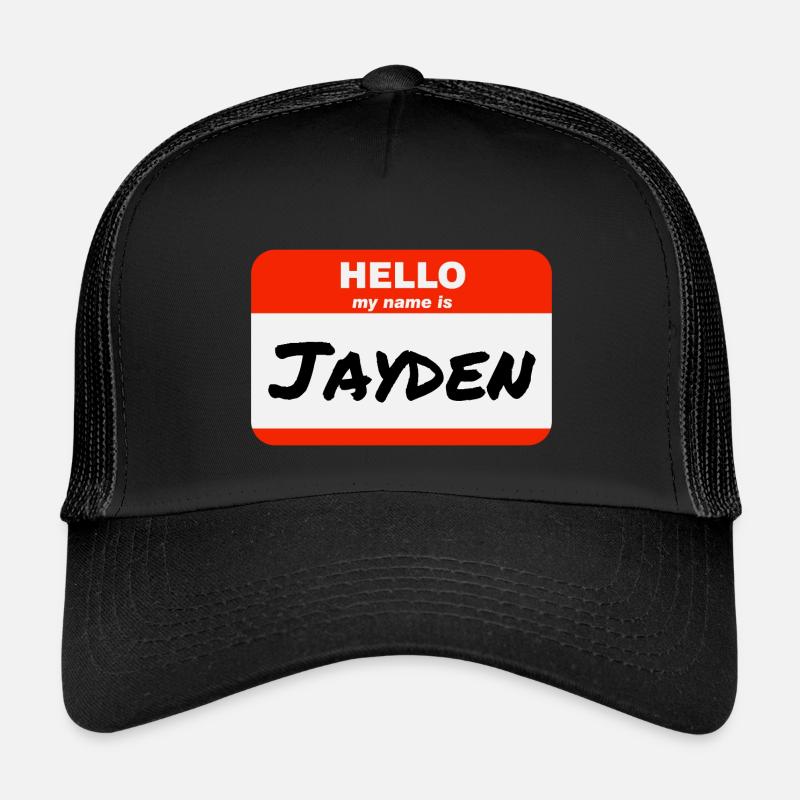 Hello My Name Is Jayden Label Name Tag Kids’ Trucker Cap