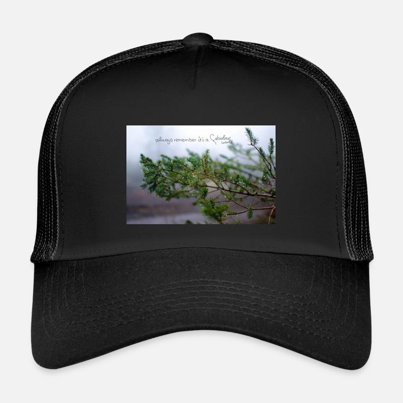 fabiolous world Regenzeit - Kinder Trucker-Cap - Schwarz/Schwarz