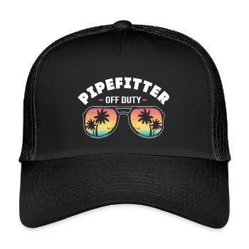 Industrial Locksmith Pipe - Kids’ Trucker Cap - black/black - Front