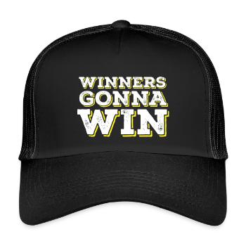 Winners Gonna Win - Kids’ Trucker Cap - black/black - Front