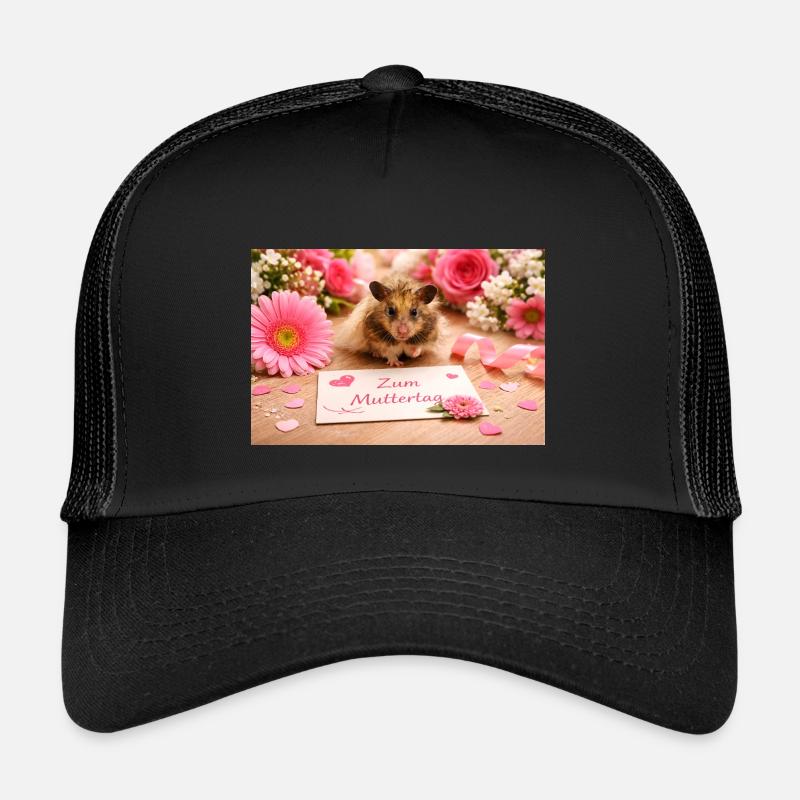 Chico 11: Muttertag 2026 - Kinder Trucker-Cap - Schwarz/Schwarz