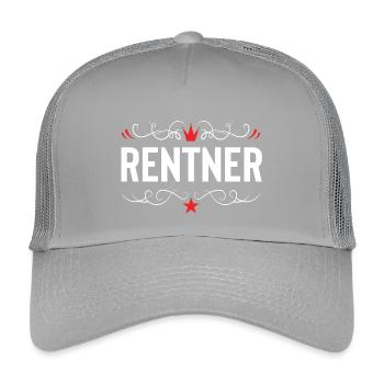 Rentner Rente - Kinder Trucker-Cap - Hellgrau - Vorne
