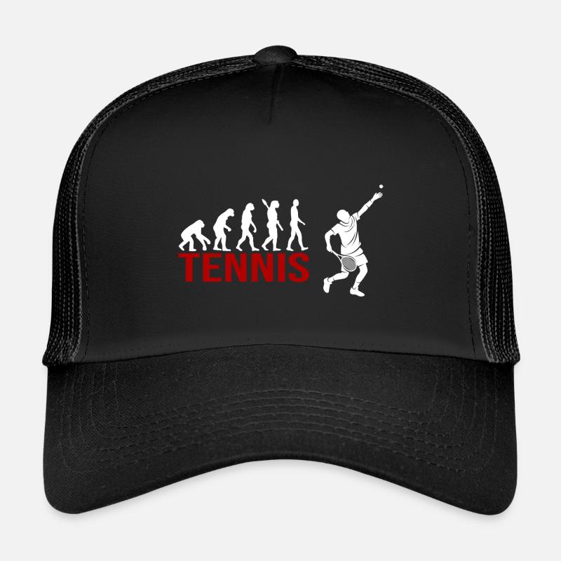 Evolution Tennis - Kinder Trucker-Cap - Schwarz/Schwarz