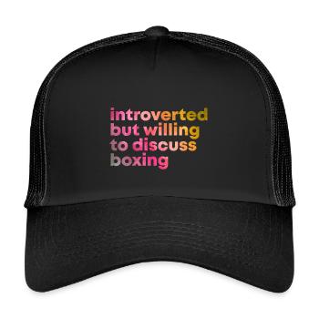 Boxing - Kids’ Trucker Cap - black/black - Front