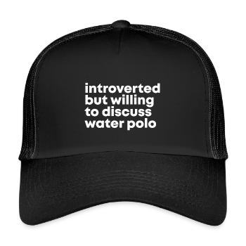 Water Polo - Kids’ Trucker Cap - black/black - Front