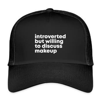 maquillage - Casquette trucker enfant - noir/noir - Devant