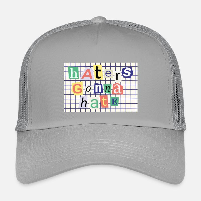 Haters Gonna Hate – Collage-Stil Statement Kinder Trucker-Cap
