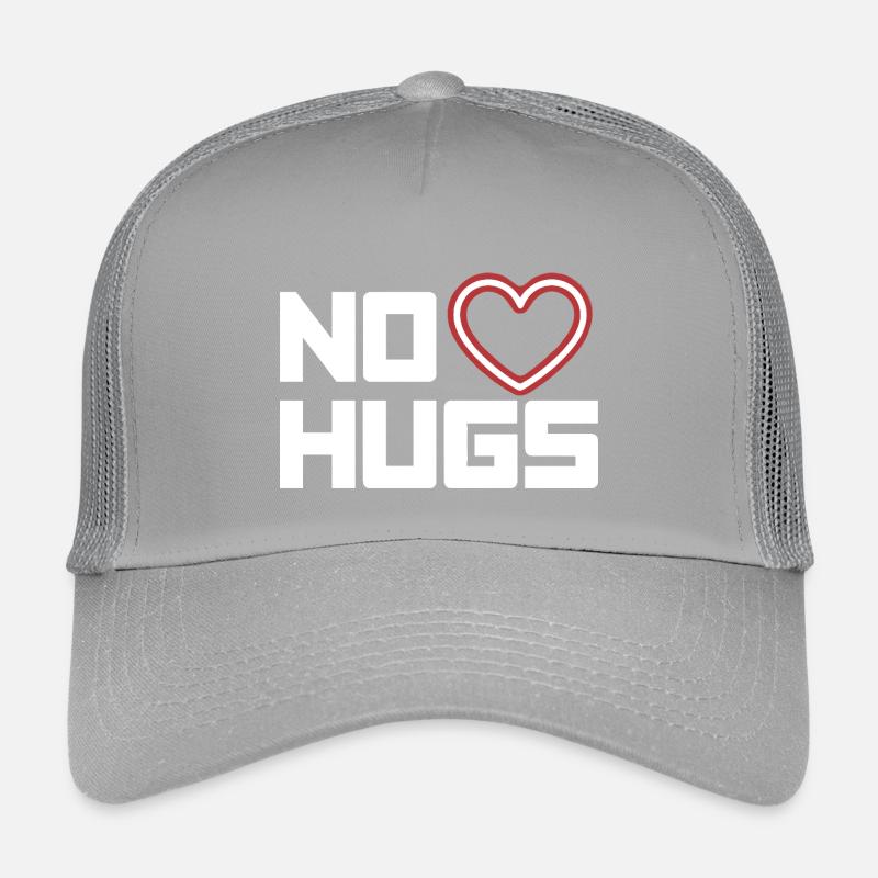 Pas de câlins s’il te plaît garde tes distances câlins antisociaux Casquette trucker enfant