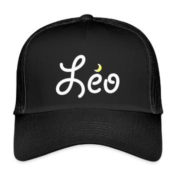 Léo - Casquette trucker enfant - noir/noir - Devant