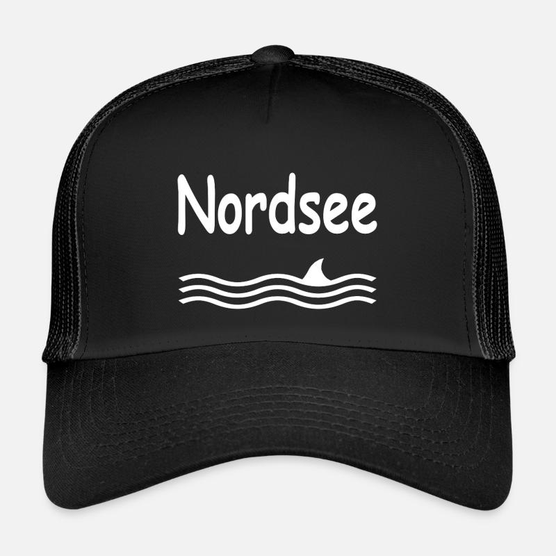 Nordsee - Kinder Trucker-Cap - Schwarz/Schwarz