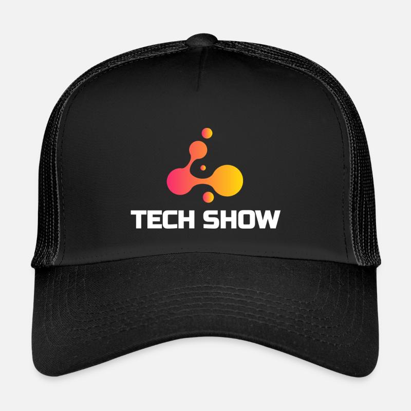 Tech Show Neon Blob Tee - Kids’ Trucker Cap - black/black
