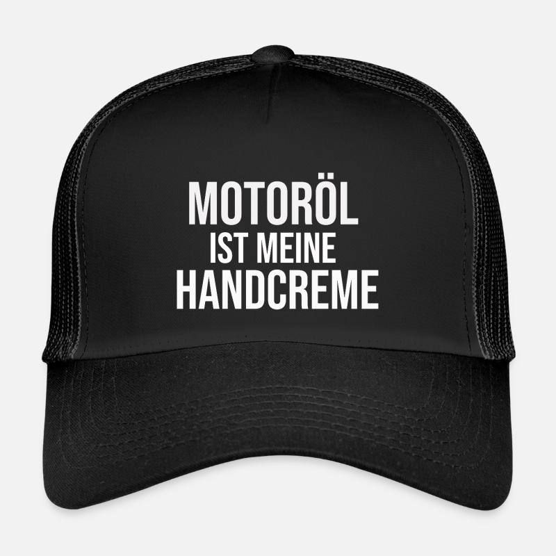 Motoröl ist meine Handcreme original  - Kinder Trucker-Cap - Schwarz/Schwarz