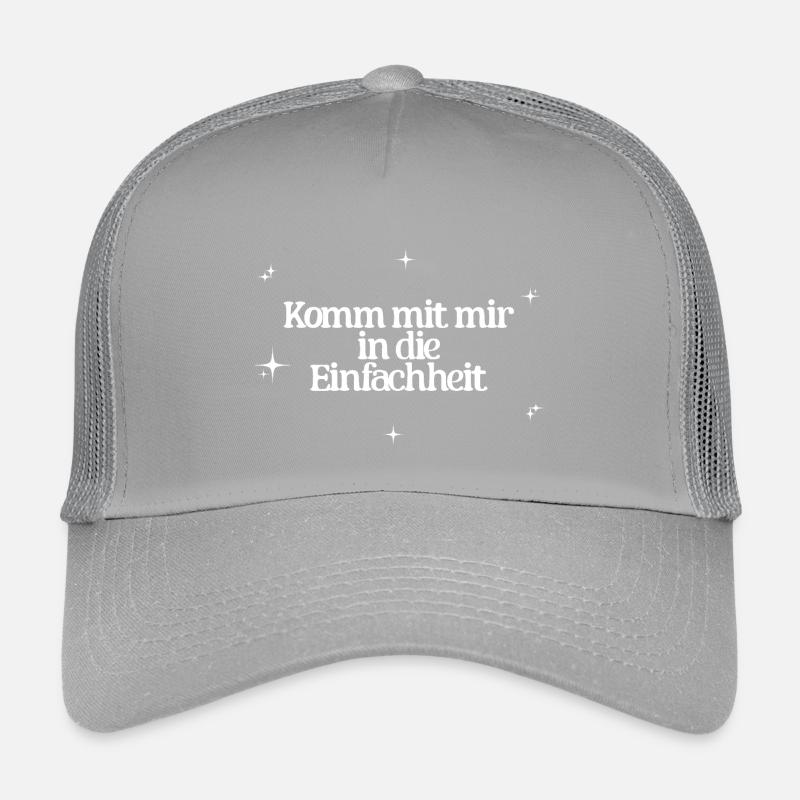 Suivez-moi dans la simplicité Yoga Pleine conscience Casquette trucker enfant