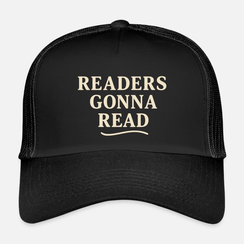 Die Leser werden lesen - Kinder Trucker-Cap - Schwarz/Schwarz