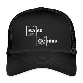 Génie de la basse Tableau périodique Éléments PSE Nerd - Casquette trucker enfant - noir/noir - Devant