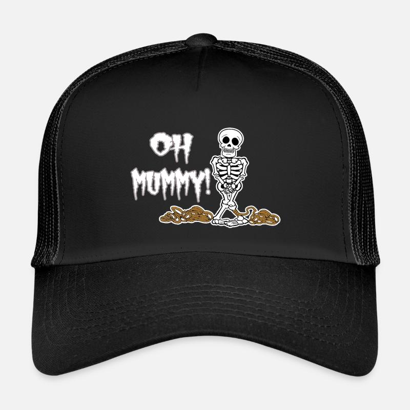 Oh Mummy! Witziges Halloween Skeleton Kinder Trucker-Cap