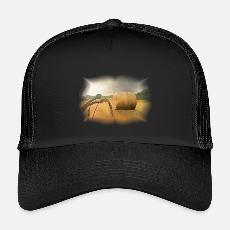 Ernte - Kinder Trucker-Cap - Schwarz/Schwarz