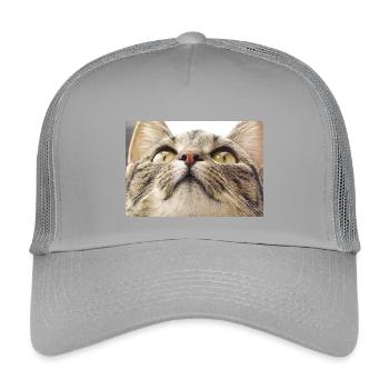 Minka cat face - Kids’ Trucker Cap - light grey - Front