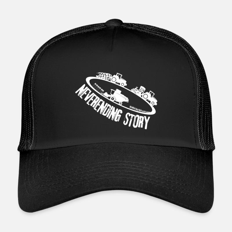 Unendliche Geschichte der Landwirtschaft - Kinder Trucker-Cap - Schwarz/Schwarz