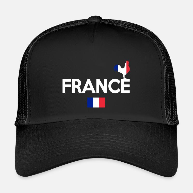 FRANKREICH - Kinder Trucker-Cap - Schwarz/Schwarz