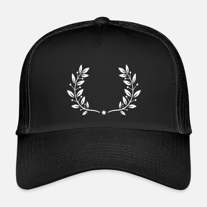 Lorbeerkranz - Kinder Trucker-Cap - Schwarz/Schwarz